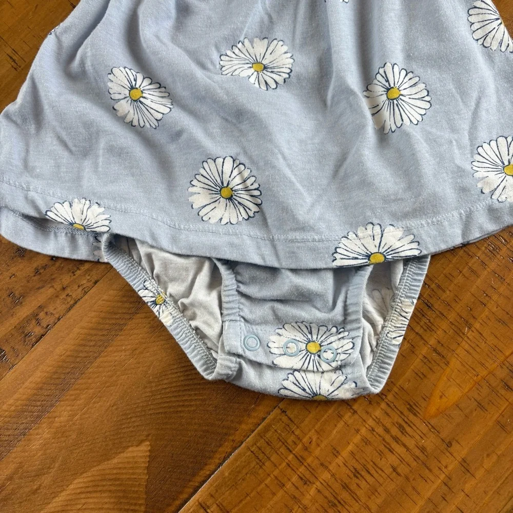 Carter's Light Blue Floral Diaper Cover